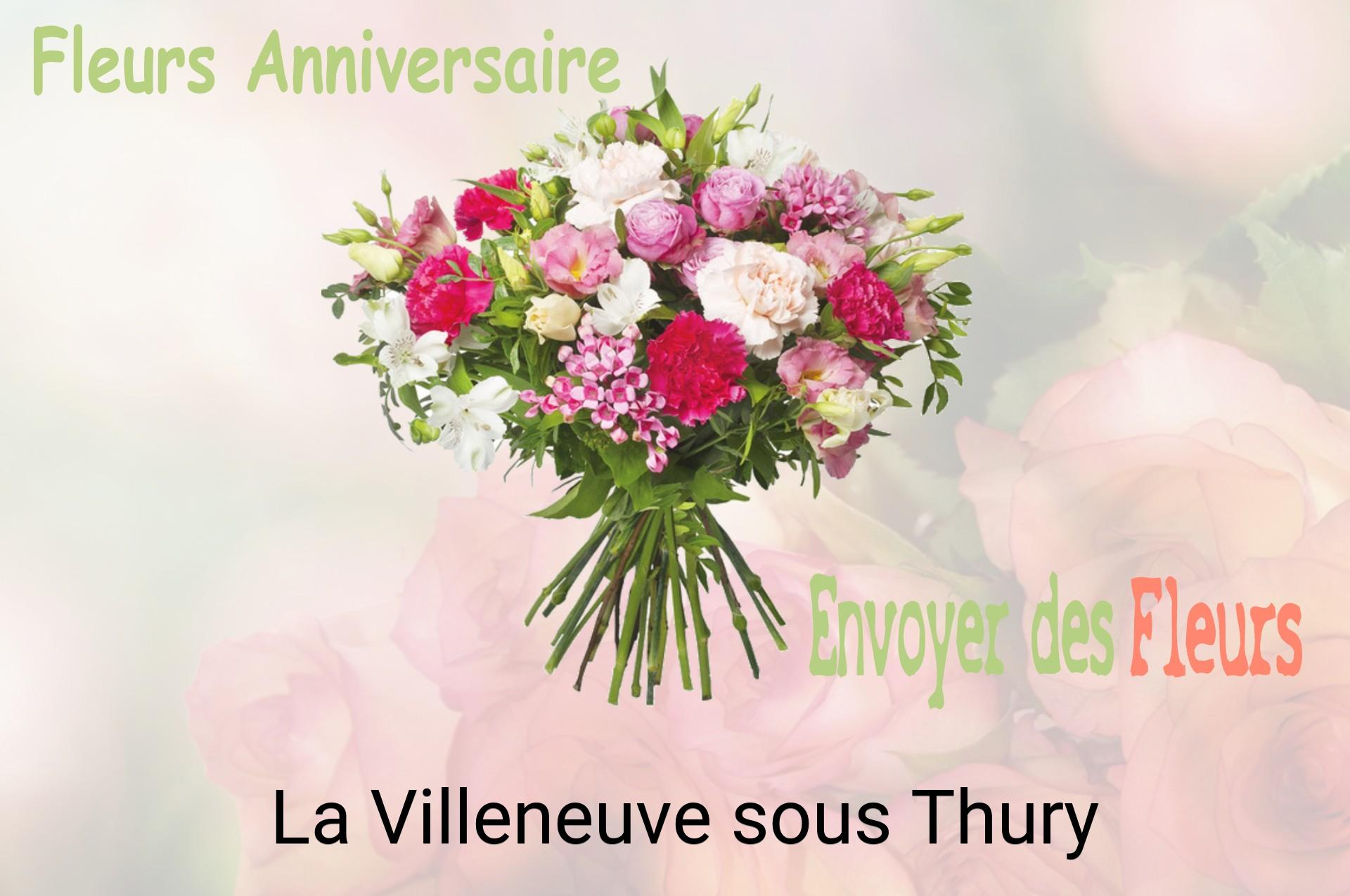 Bouquet de fleurs d’anniversaire livré à La Villeneuve-sous-Thury