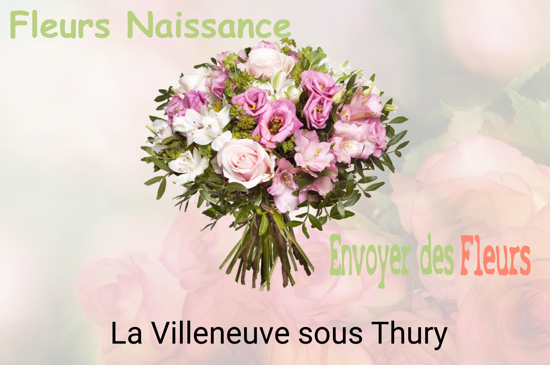 Bouquet de fleurs de naissance livré à La Villeneuve-sous-Thury